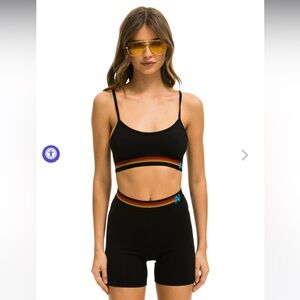 Aviator Nation Logo 4 Inch Hi-Rise Biker Short